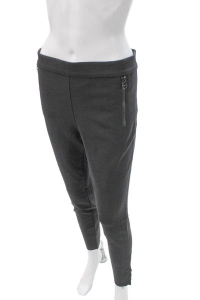 Yosemite Women Ankle Leggings Gray Polyester Blend Size 3
