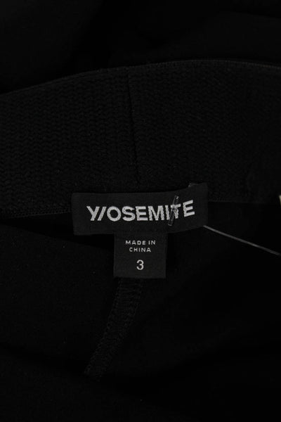 Yosemite Women Ankle Leggings Gray Polyester Blend Size 3