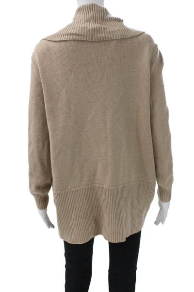 Joie Womens Beige Wool Blend Cardigan Long Sleeve Collared Size XS