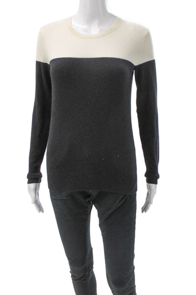 Everlane Womens Cashmere Crewneck Pullover Sweater Ivory Petite Size XS