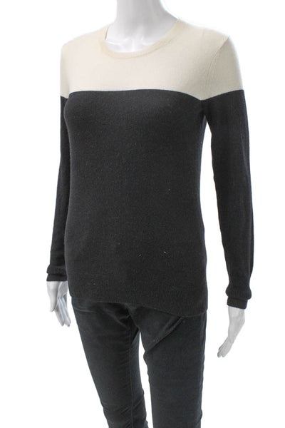 Everlane Womens Cashmere Crewneck Pullover Sweater Ivory Petite Size XS