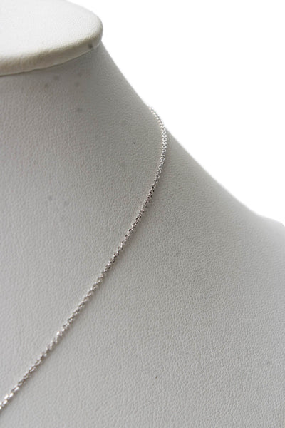 APM Monaco Womens 925 Silver Cubic Zirconia Double Meteorites Necklace 16"