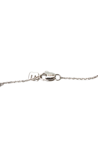 APM Monaco Womens 925 Silver Cubic Zirconia Double Meteorites Necklace 16"