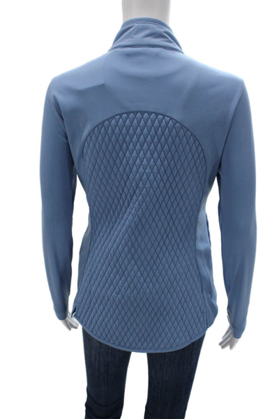 Peter Millar Womens Quilted Performance Zip Basic Jacket Blue Size S