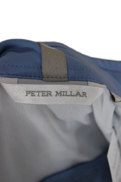 Peter Millar Womens Quilted Performance Zip Basic Jacket Blue Size S