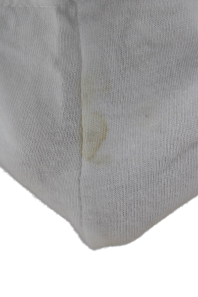 Retro Brand Mens T-Shirt White Graphic Motorcycle Cotton Crew Neck Size L