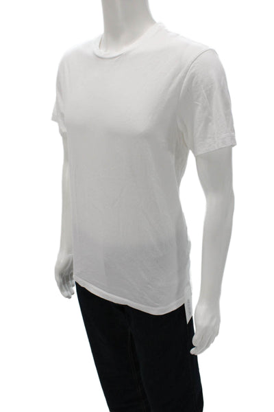 J Crew Mens T-Shirt White 100% Cotton Crew Neck Short Sleeve Size L