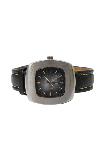 Ricoh Japan Mens Vintage Stainless Steel Atlas TV Automatic Watch 37mm