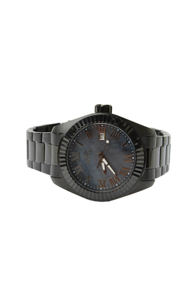 Invicta Womens Black S Steel Oyster Dial Lady Angel 44277 Quartz Watch 40mm