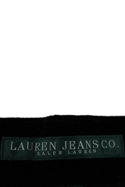 Lauren Jeans Company Womens Dress Pants Black 98% Cotton Size 4