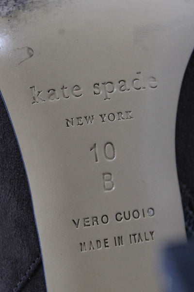 Kate Spade New York Womens Suede Netta Ankle Boots Brown Size 10 Medium