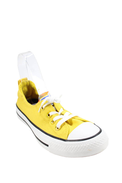 Converse Womens Low-Top Lace-Up Casual Sneakers Yellow Size 7