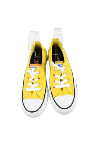 Converse Womens Low-Top Lace-Up Casual Sneakers Yellow Size 7