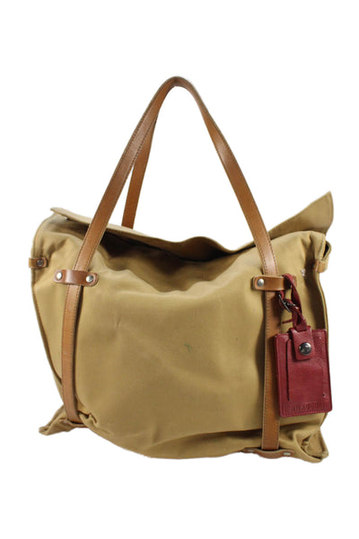 Billykirk Mens Large Canvas Open Everyday Tote Bag Beige