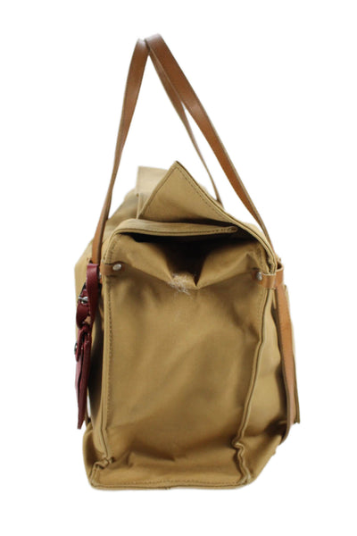 Billykirk Mens Large Canvas Open Everyday Tote Bag Beige