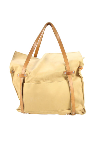 Billykirk Mens Large Canvas Open Everyday Tote Bag Beige