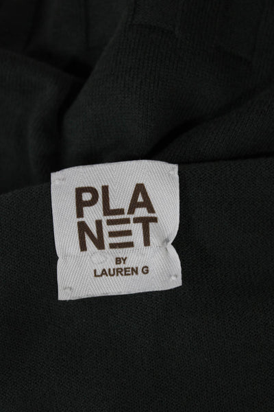 Planet by Lauren G Womens Pullover Gray Boat Neck Long Sleeve Size One Size