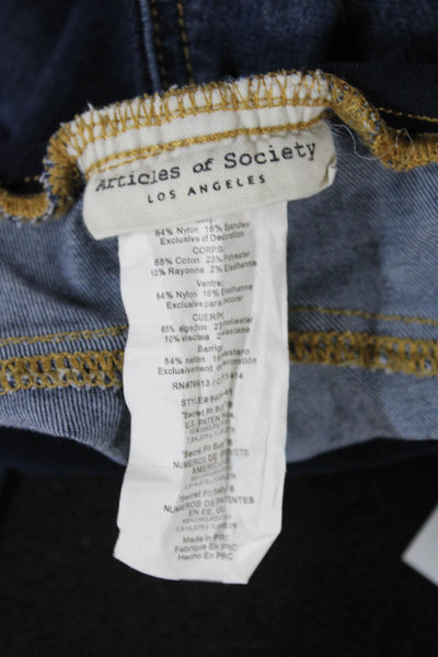 Articles of Society Womens Skinny Blue Jeans Maternity Size 29
