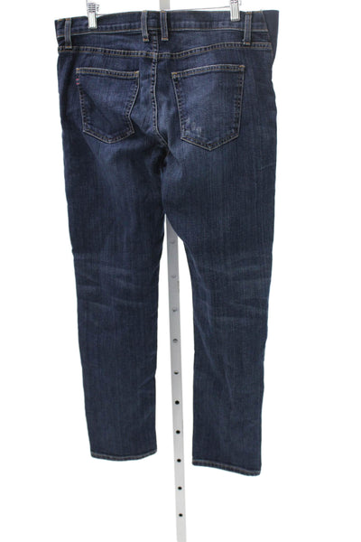 Current/Elliott Women Boyfriend Maternity Jeans Blue Mid Rise 27in Size 28