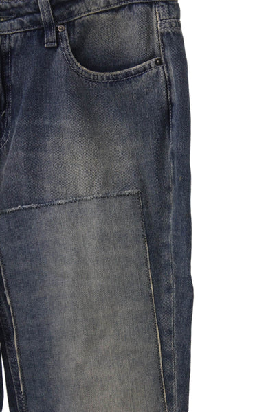 Victoria Beckham Womens Skinny Jeans Blue Mid Rise Button Size 30