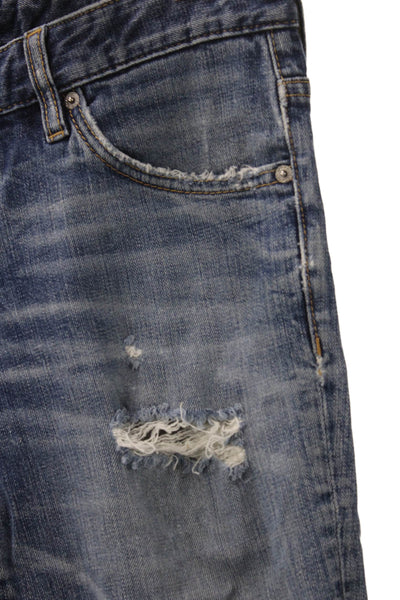 Dsquared2 Mens Straight Blue Jeans Cotton Button Fly Size 48