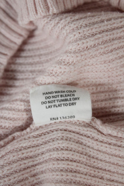Hatch Womens Pink Collared Pullover Sweater 88% Cotton Long Sleeve Size 0