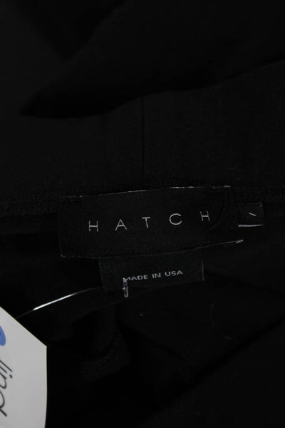 Hatch Womens Ankle Leggings Black Nylon Solid Size 1