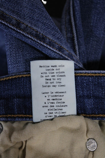 Rag & Bone Womens Flared Mid-Rise Blue Cotton Jeans Size 24