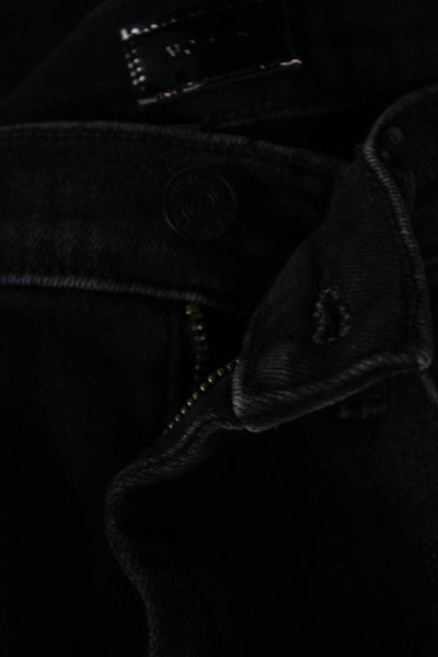 Mother Womens Black Flared Jeans Mid Rise Cotton 31 Inseam Size 24