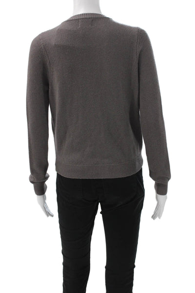 Cami NYC Women Cardigan Merino Wool V Neck Gray Long Sleeve Size 2XS