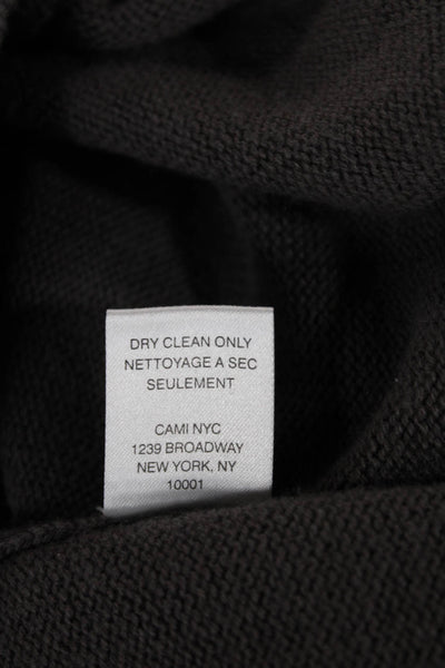 Cami NYC Women Cardigan Merino Wool V Neck Gray Long Sleeve Size 2XS
