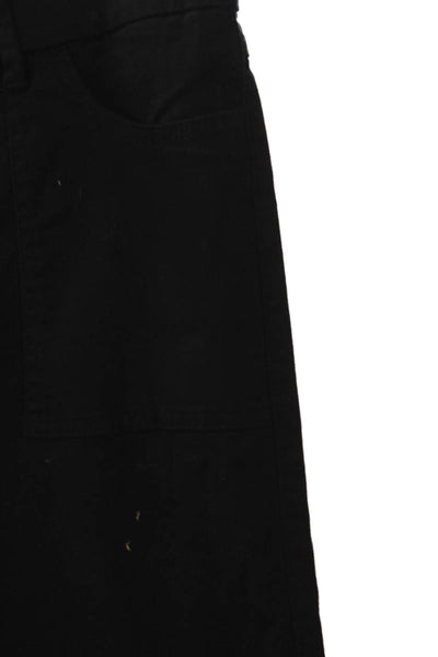 Flog Womens Cargo Pants Black Pull On High Rise 98% Cotton Size 30