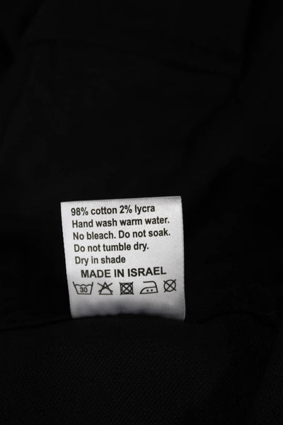 Flog Womens Cargo Pants Black Drawstring 98% Cotton 2% Lycra Size 26