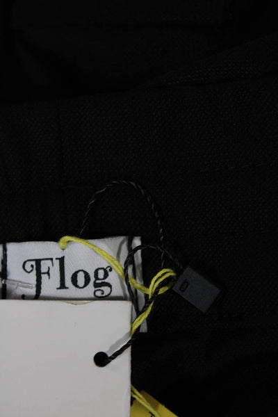 Flog Womens Cargo Pants Black Drawstring 98% Cotton 2% Lycra Size 26