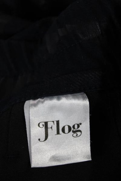 Flog Women Jogger Pants Blue Camouflage Cotton Drawstring Inseam 28 Size 27