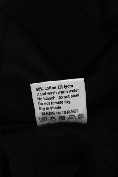 Flog Womens Black Cargo Pants Drawstring 98% Cotton Inseam 28 Size 27