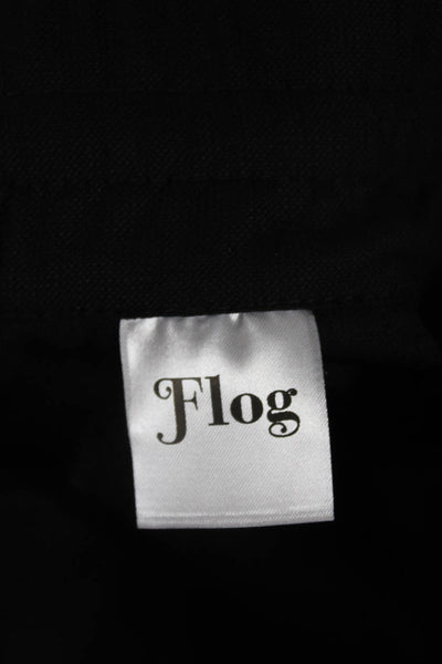 Flog Womens Cargo Pants Black Cotton Blend Drawstring Size 28