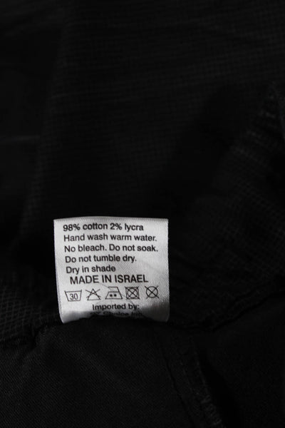 Flog Women Jogger Pants Black Cotton Drawstring Size 28