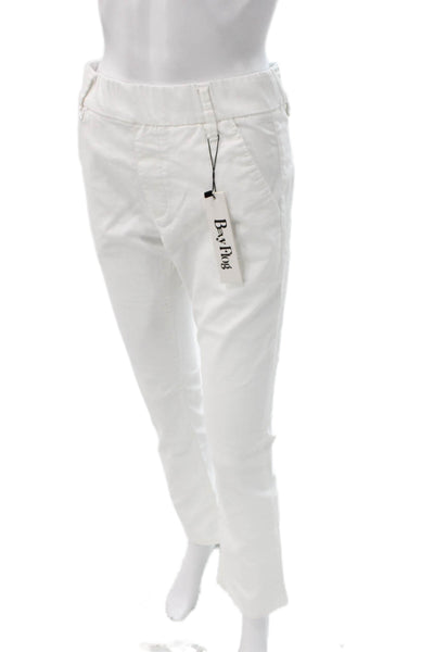 Flog Women Ankle Pants White 98% Cotton 2% Lycra Size 26