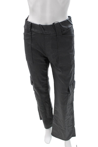 Flog Womens Cargo Pants Gray Pull On Cotton Size 26