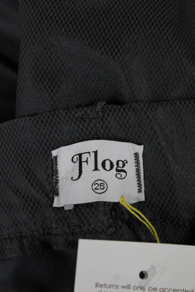 Flog Womens Cargo Pants Gray Pull On Cotton Size 26