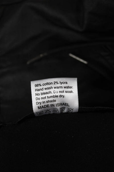 Flog Womens Cargo Pants Black Drawstring 98% Cotton 2% Lycra Size 29