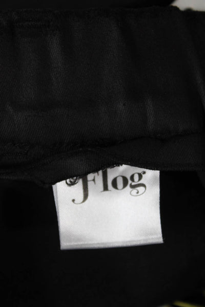 Flog Womens Chino Pants Black Cotton Size 26