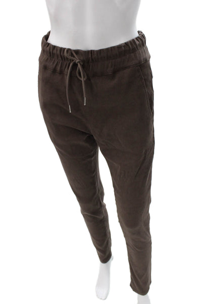 Flog Womens Jogger Pants Brown Cotton Drawstring Size 26