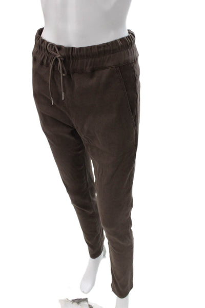Flog Womens Jogger Pants Brown Cotton Drawstring Size 26
