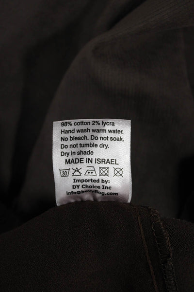 Flog Womens Jogger Pants Brown Cotton Drawstring Size 26