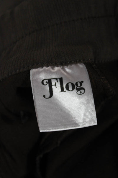 Flog Womens Jogger Pants Brown Cotton Drawstring Size 26