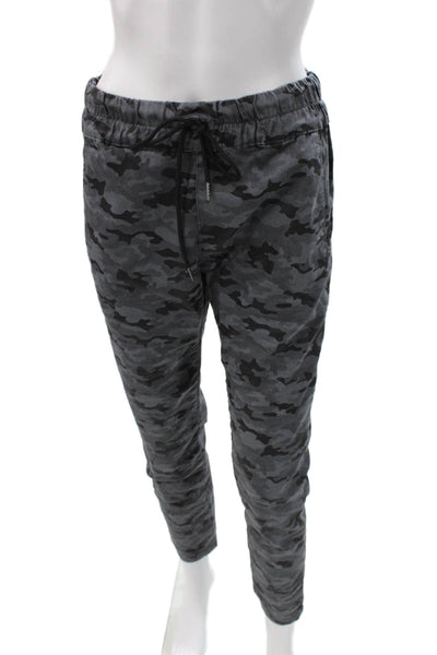 Flog Mens Jogger Pants Gray Camo Cotton Blend Drawstring Inseam 28 Size 29