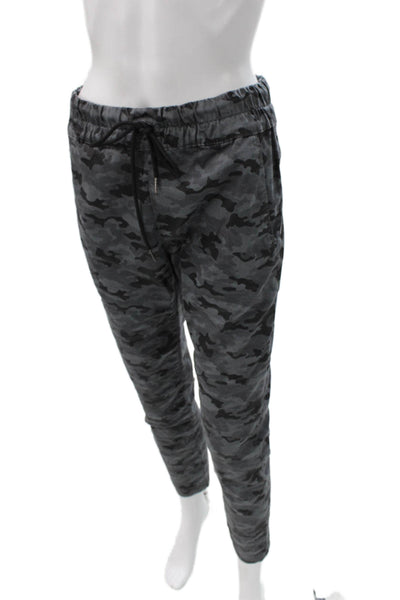 Flog Mens Jogger Pants Gray Camo Cotton Blend Drawstring Inseam 28 Size 29