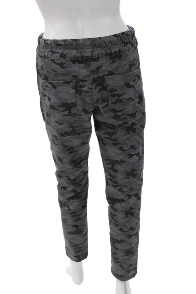 Flog Mens Jogger Pants Gray Camo Cotton Blend Drawstring Inseam 28 Size 29